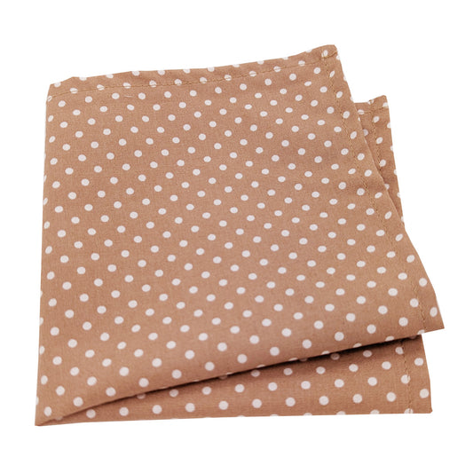 Toffee Spot Pocket Square