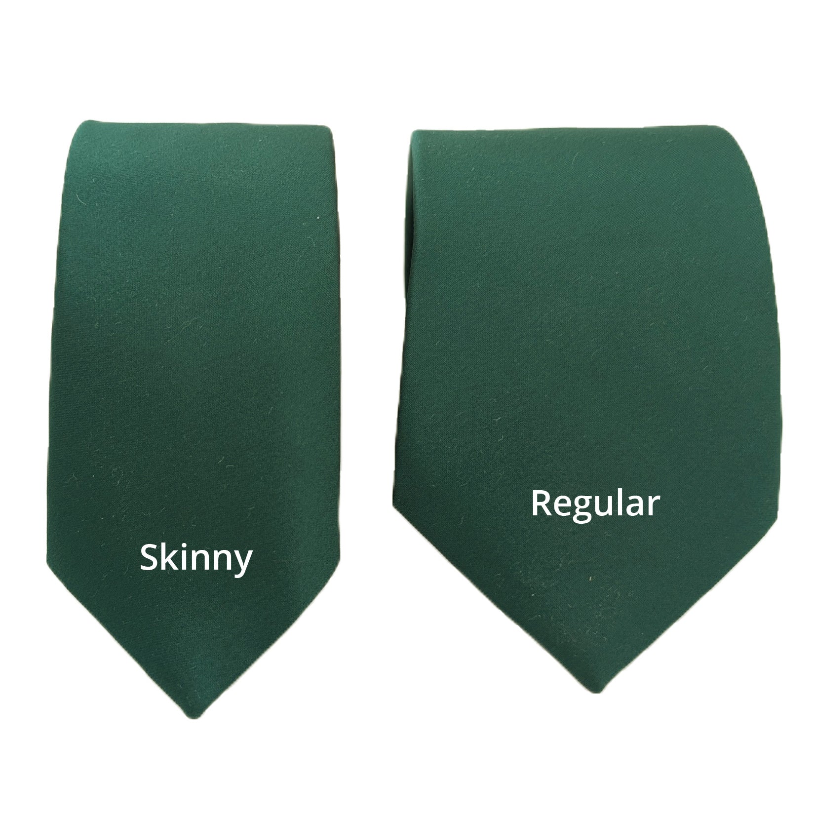 Hunter Green Wedding Tie - Wedding Tie - Skinny - Add Pocket Square - Save £1.00 - Swagger & Swoon