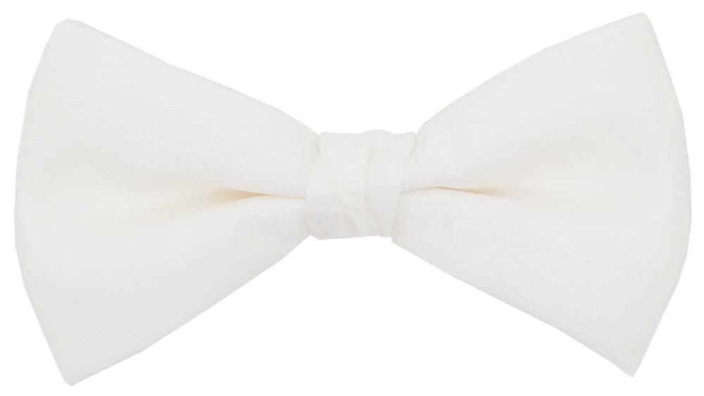 Ivory Lace Shantung Bow Tie - Wedding Bow Tie - Pre - Tied - Bow Tie Only - Swagger & Swoon