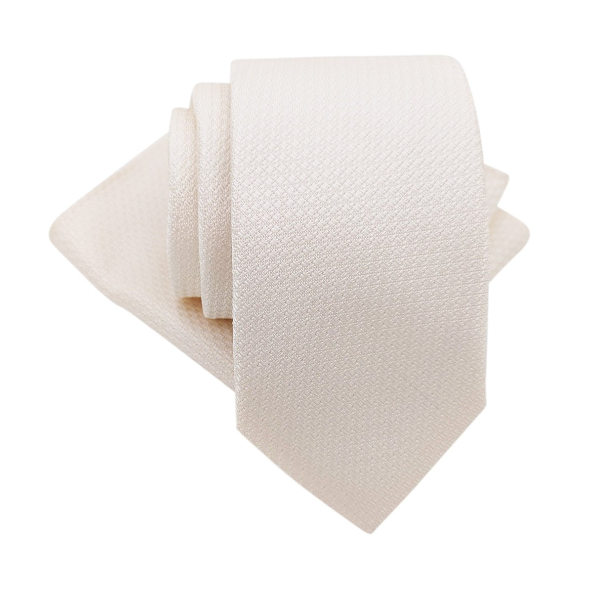 Ivory Woven Pocket Square - Wedding Pocket Square - Swagger & Swoon