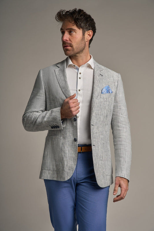 Jamie Half-Lined Linen Blazer - Blazers & Jackets - 