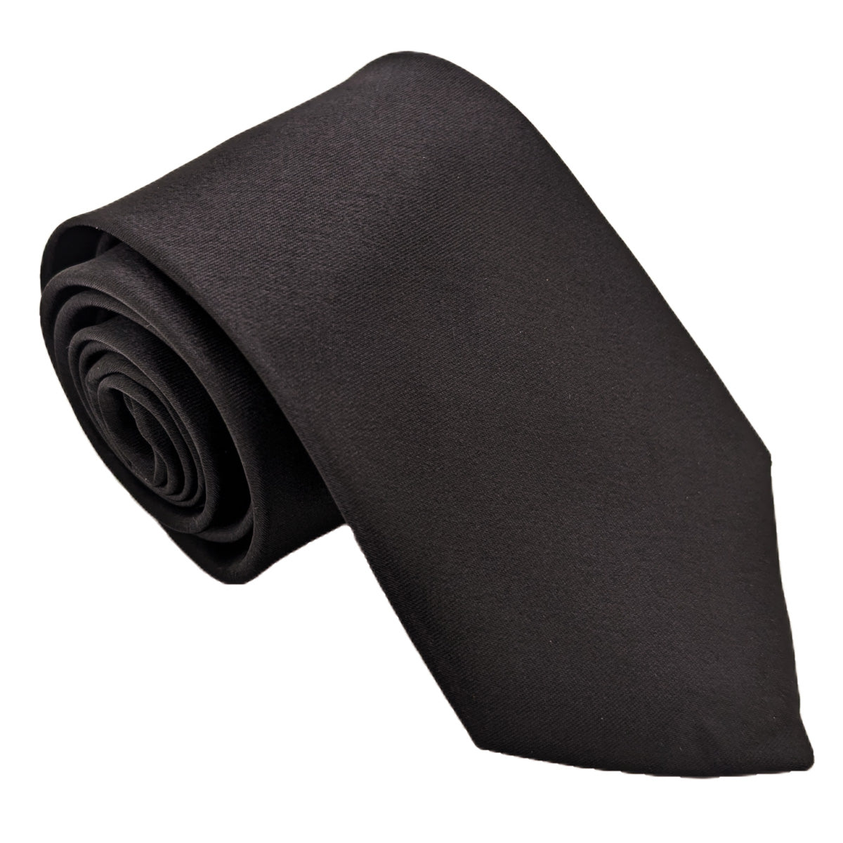 Jet Black Wedding Tie - Wedding Tie - Regular (approx. 8.5cm) - Tie Only - Swagger & Swoon