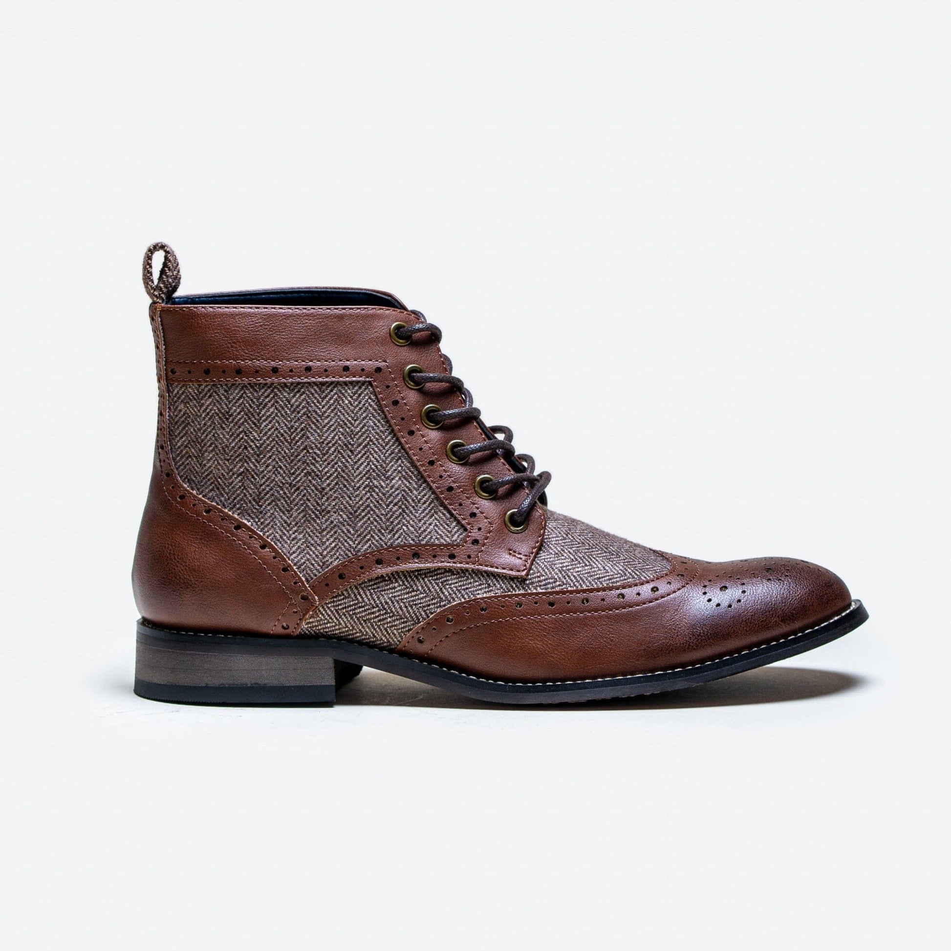 Jones Brown & Tweed Boots - Shoes - 7 - Swagger & Swoon