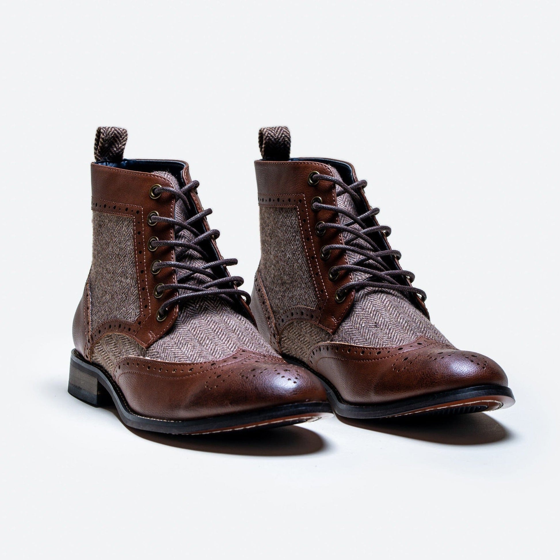 Jones Brown & Tweed Boots - Shoes - 7 - Swagger & Swoon