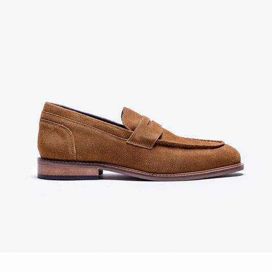 Jordan Tan Suede Loafers - Shoes - 7 - Swagger & Swoon