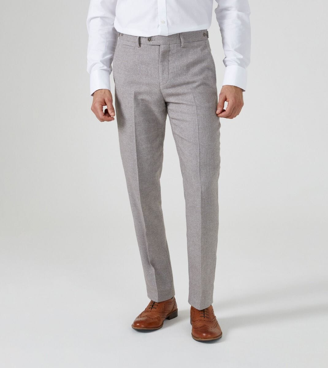 Jude Stone Herringbone 2 Piece Suit