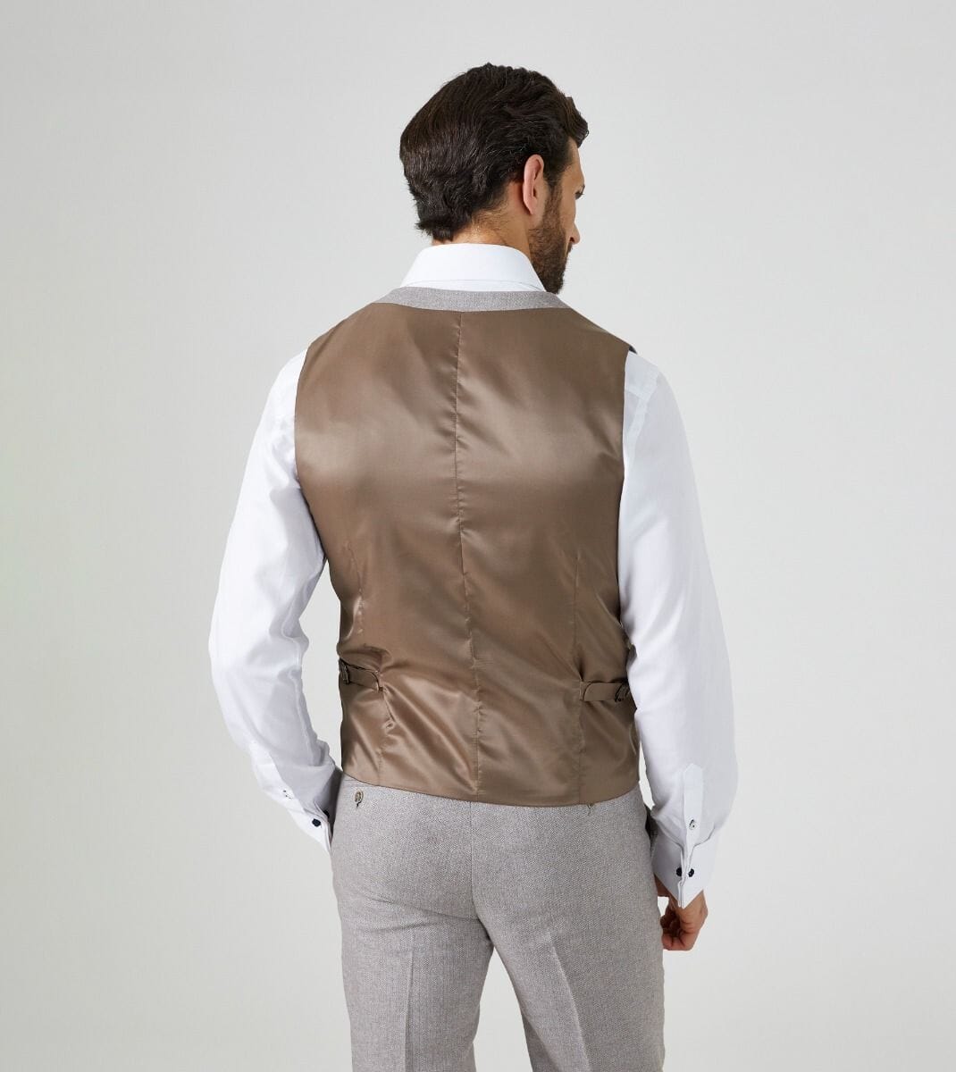 Jude Stone Herringbone Waistcoat - Waistcoats - 34R - Swagger & Swoon