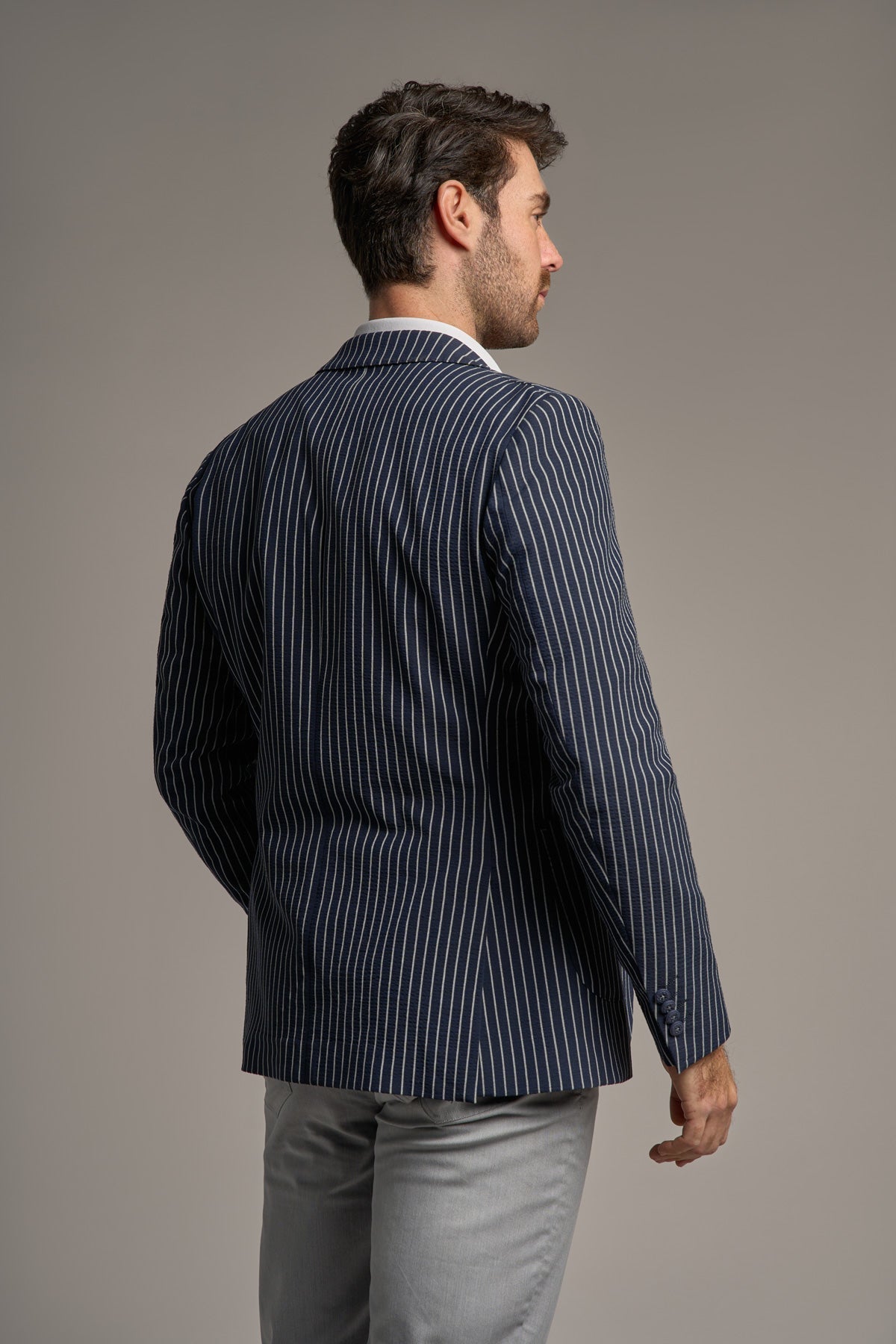 Julian Half - Lined Stripe Blazer - Blazers & Jackets - 34R - Swagger & Swoon