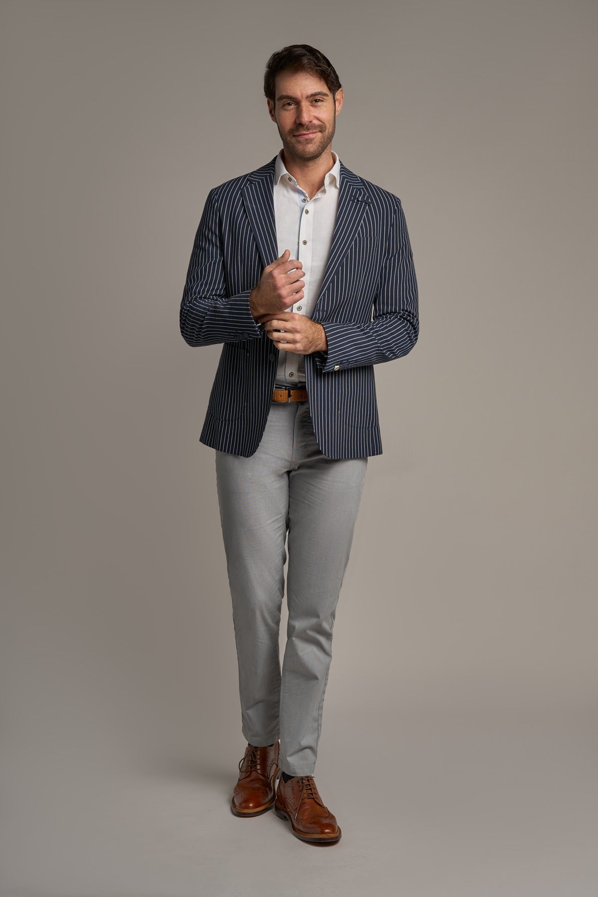 Julian Half - Lined Stripe Blazer - Blazers & Jackets - 34R - Swagger & Swoon