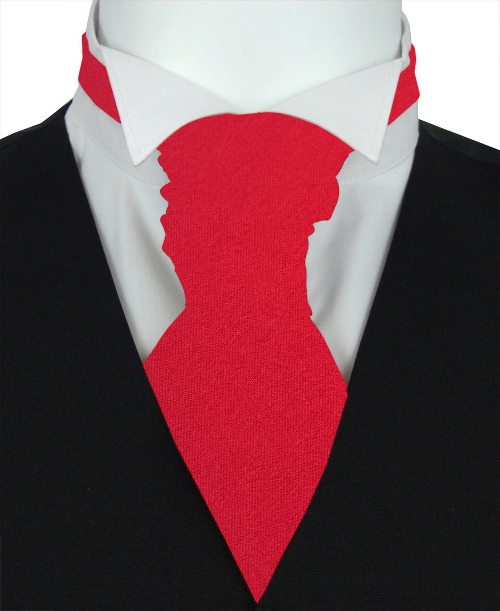 Lava Red Wedding Cravat - Wedding Cravat - Pre - Tied - Cravat Only - Swagger & Swoon