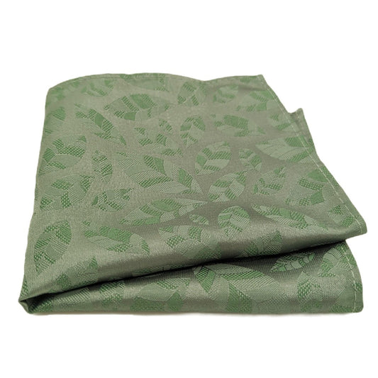 Leafy Sage Pocket Square - Wedding Pocket Square - Swagger & Swoon