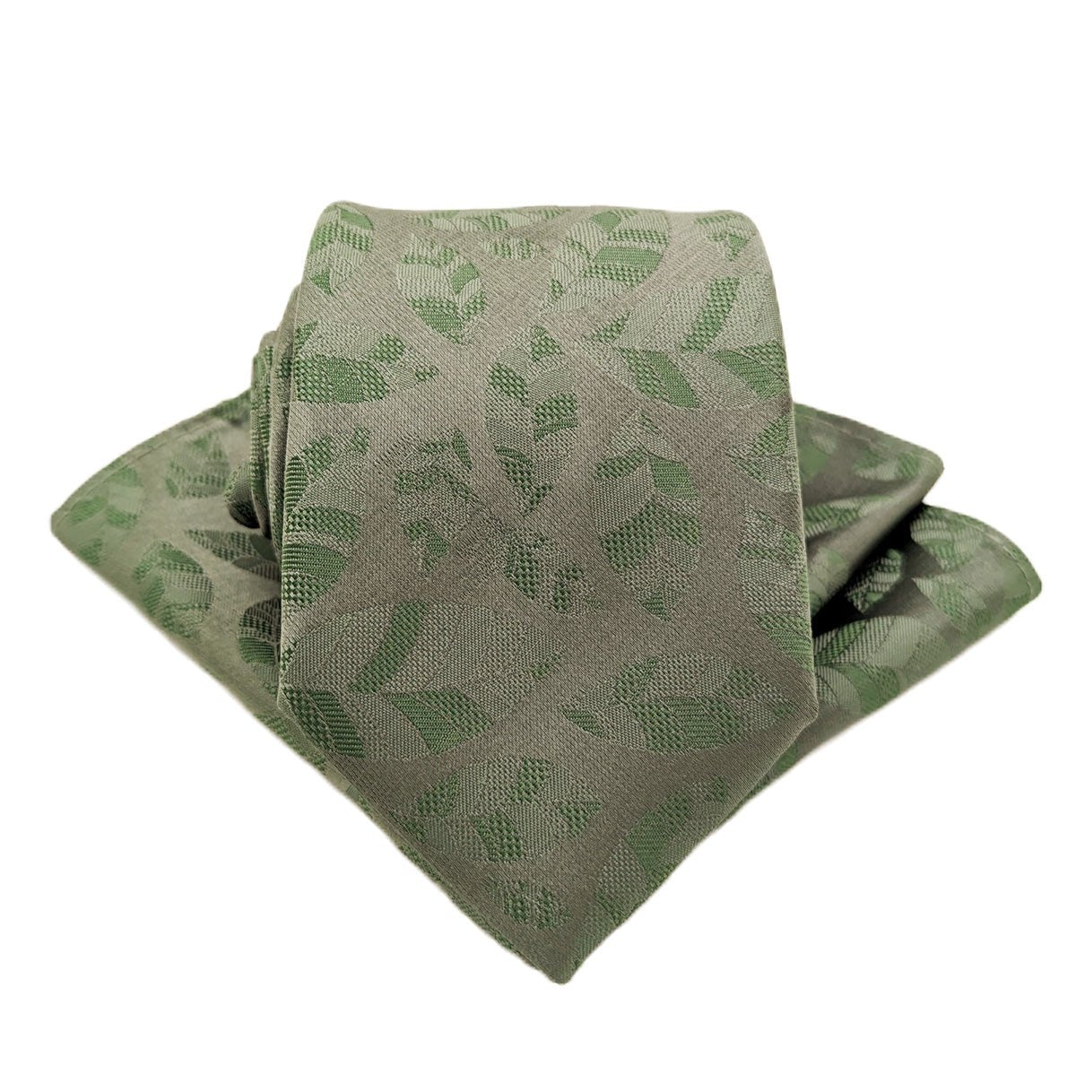 Leafy Sage Pocket Square - Wedding Pocket Square - Swagger & Swoon