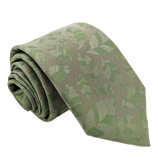 Leafy Sage Wedding Tie - Wedding Tie - Regular - Tie Only - Swagger & Swoon