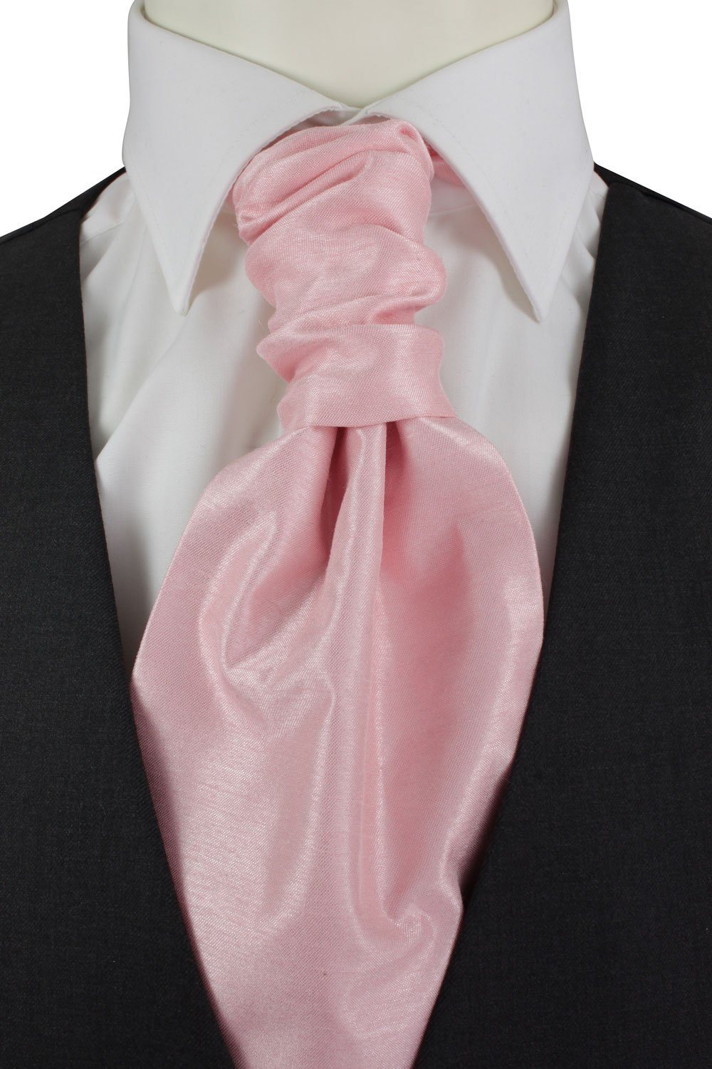 Light Pink Shantung Wedding Cravat