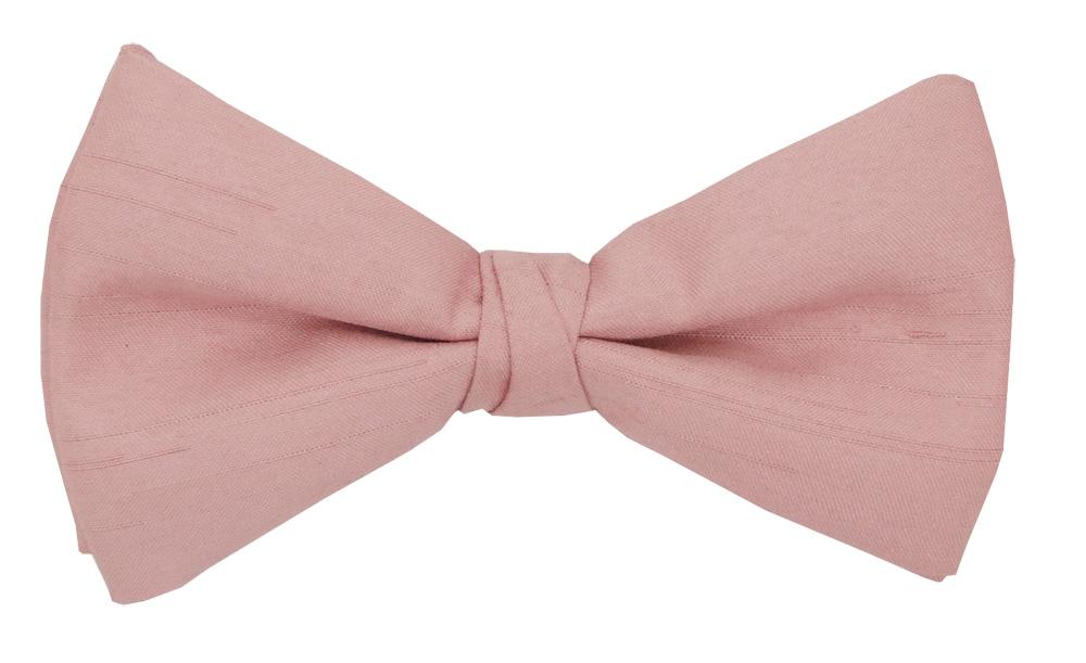 Light Rose Shantung Bow Tie - Wedding Bow Tie - Pre - Tied - Bow Tie Only - Swagger & Swoon