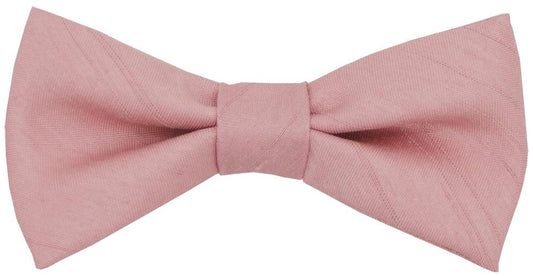 Light Rose Shantung Boys Bow Ties - Childrenswear - Neckstrap (Age 5 - 12) - Swagger & Swoon