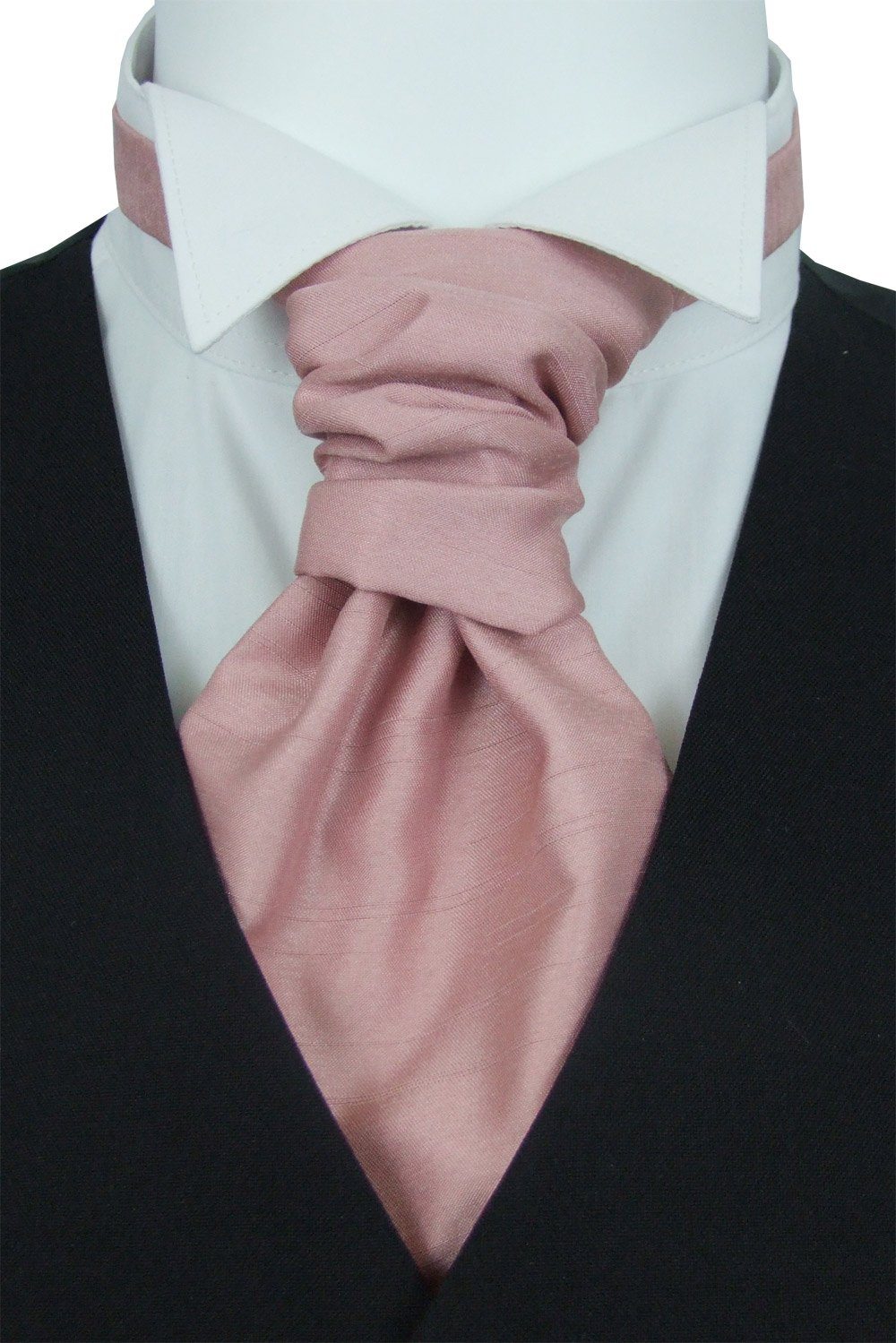 Light Rose Shantung Boys Wedding Cravat - Childrenswear - Swagger & Swoon