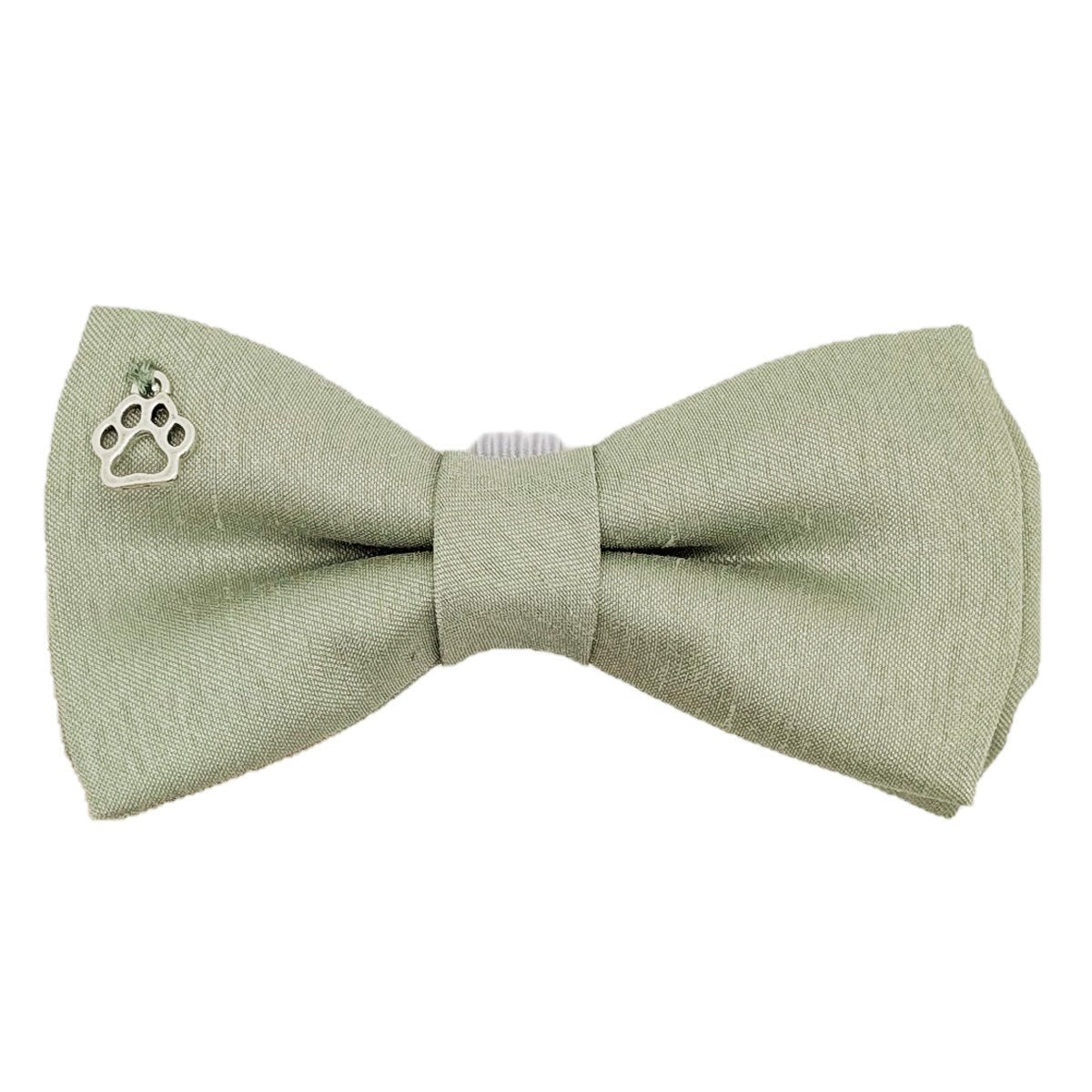 Light Sage Shantung Dog Bow Tie - Dog - Small - Swagger & Swoon