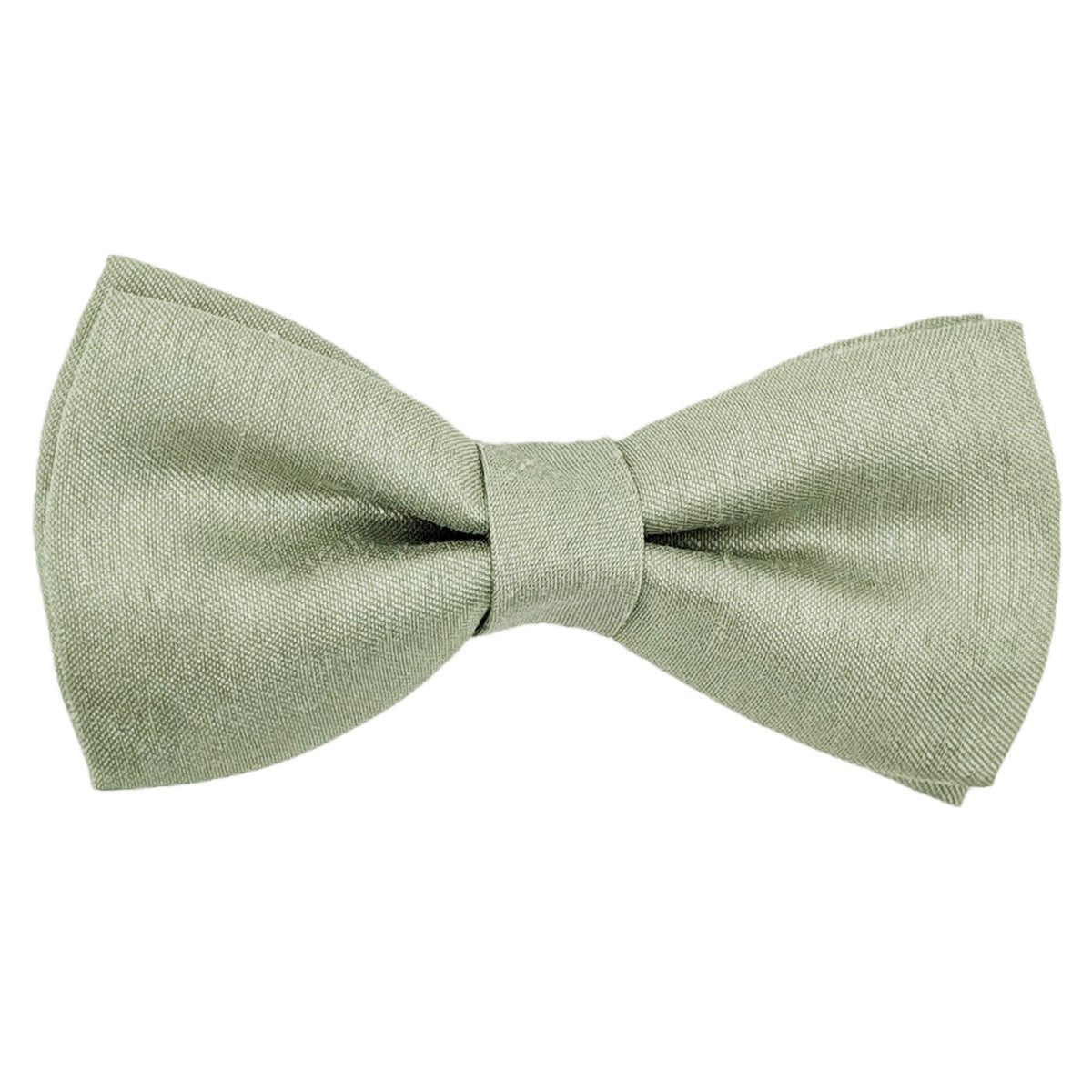 Light Sage Shantung Hair Bow - Bow - Single - Swagger & Swoon