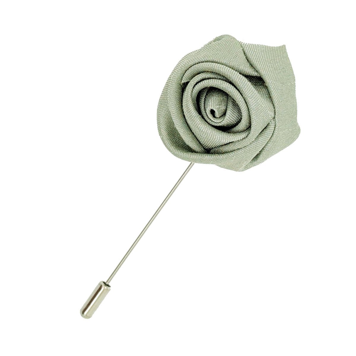 Light Sage Shantung Lapel Pin - Lapel Pins - Swagger & Swoon