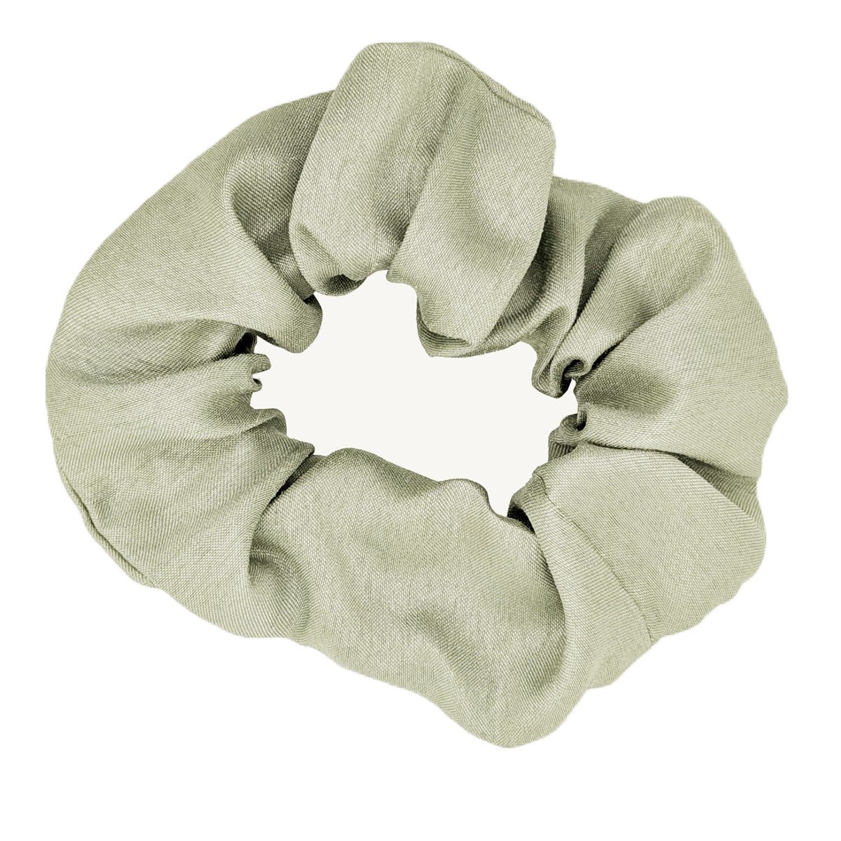 Light Sage Shantung Wedding Scrunchie - Hair Tie - Single - Swagger & Swoon