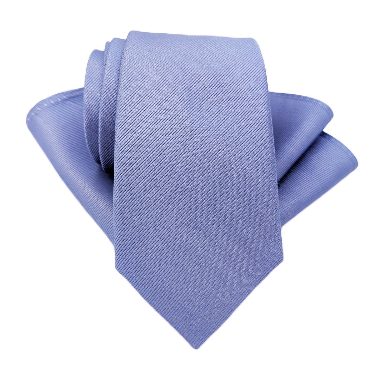 Light Steel Blue Silk Wedding Tie - Wedding Tie - Regular - Add Pocket Square - Save £2.00 - Swagger & Swoon