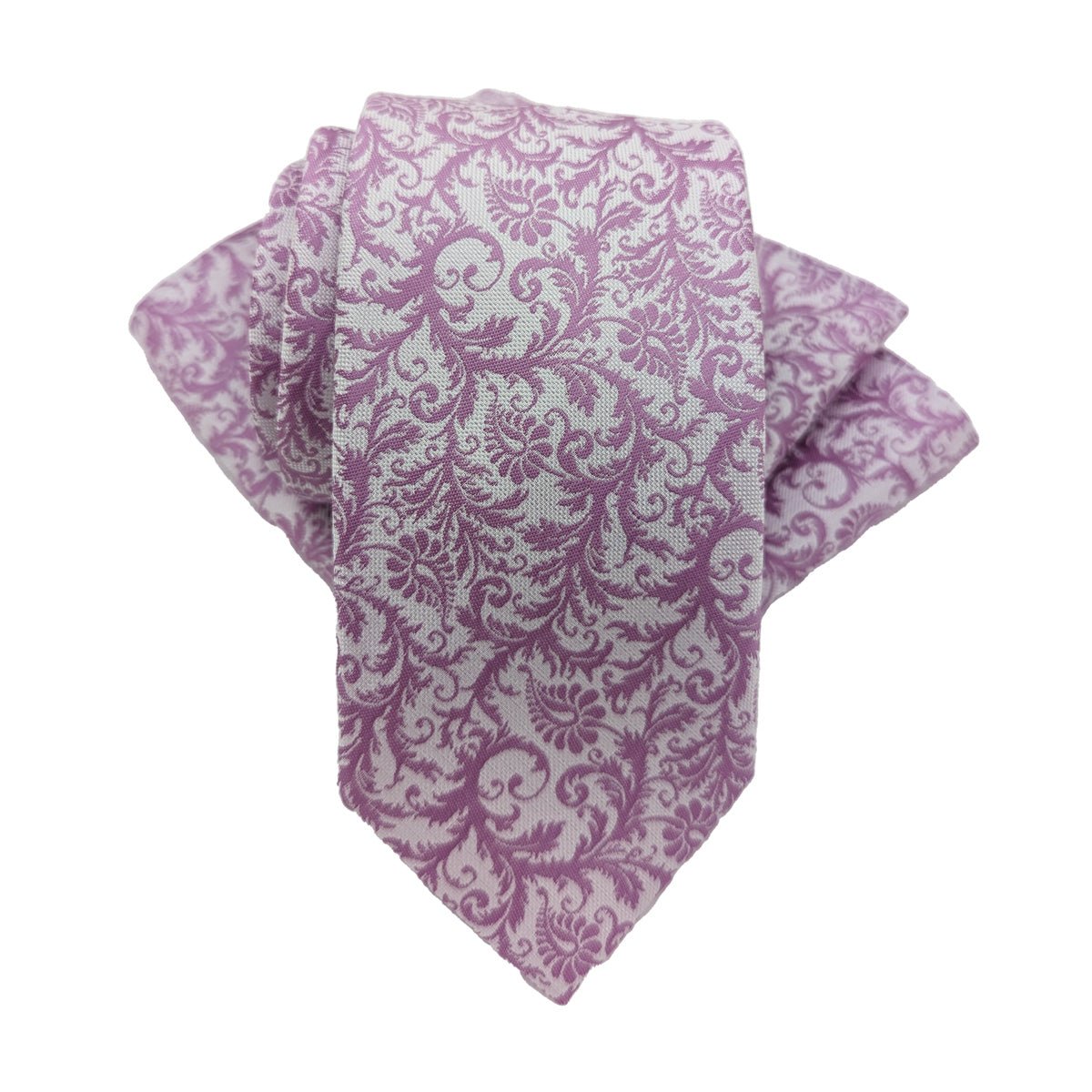 Lilac Venetian Paisley Wedding Tie - Wedding Tie - Regular - Add Pocket Square - Save £1.00 - Swagger & Swoon