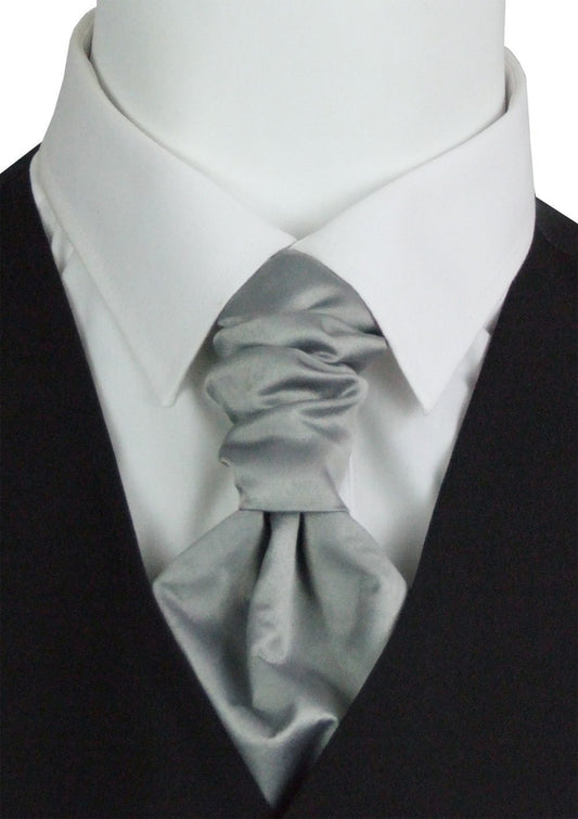 Lunar Grey Boys Pre - Tied Wedding Cravat - Childrenswear - Swagger & Swoon