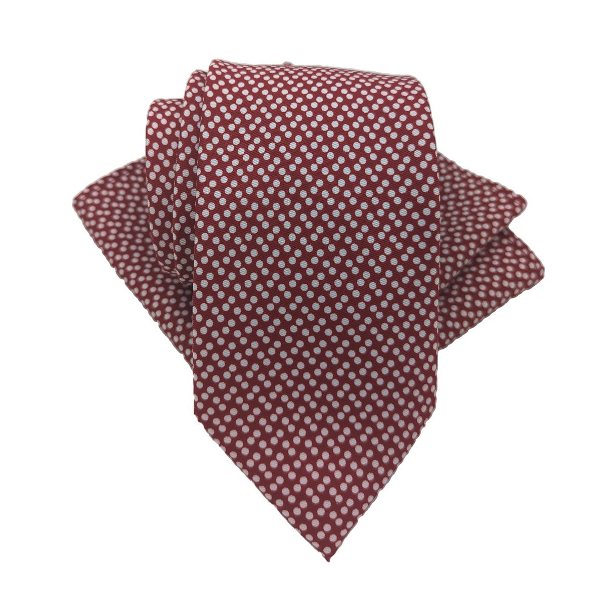 Maroon Dotty Pocket Square - Wedding Pocket Square - Swagger & Swoon