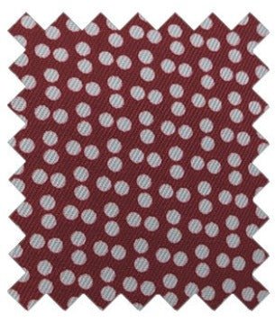 Maroon Dotty Wedding Swatch - Swatch - Swagger & Swoon