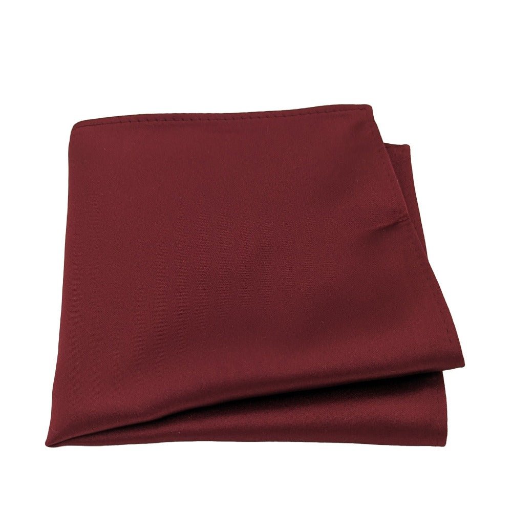 Maroon Pocket Square - Wedding Pocket Square - Swagger & Swoon