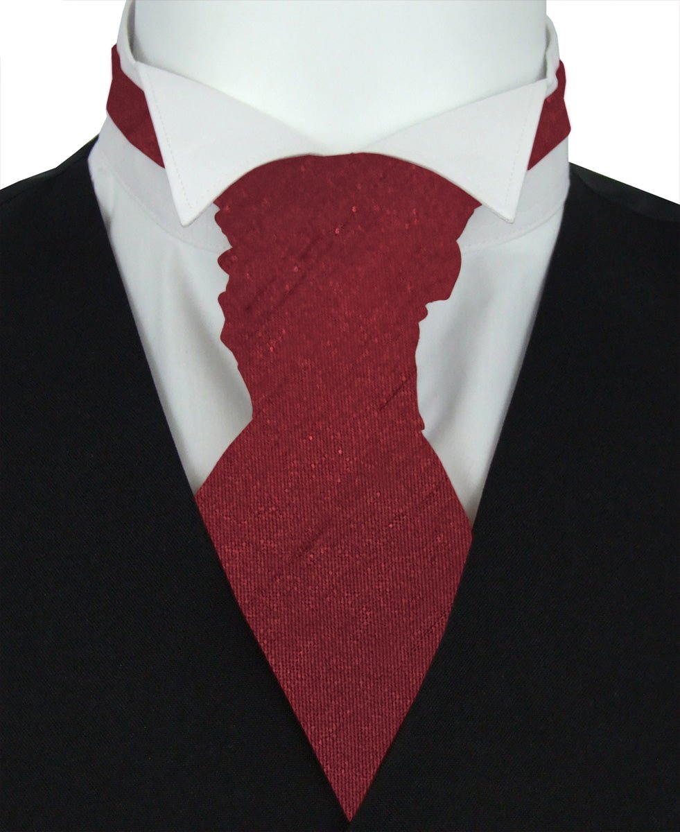 Maroon Shantung Boys Wedding Cravats - Childrenswear - Swagger & Swoon