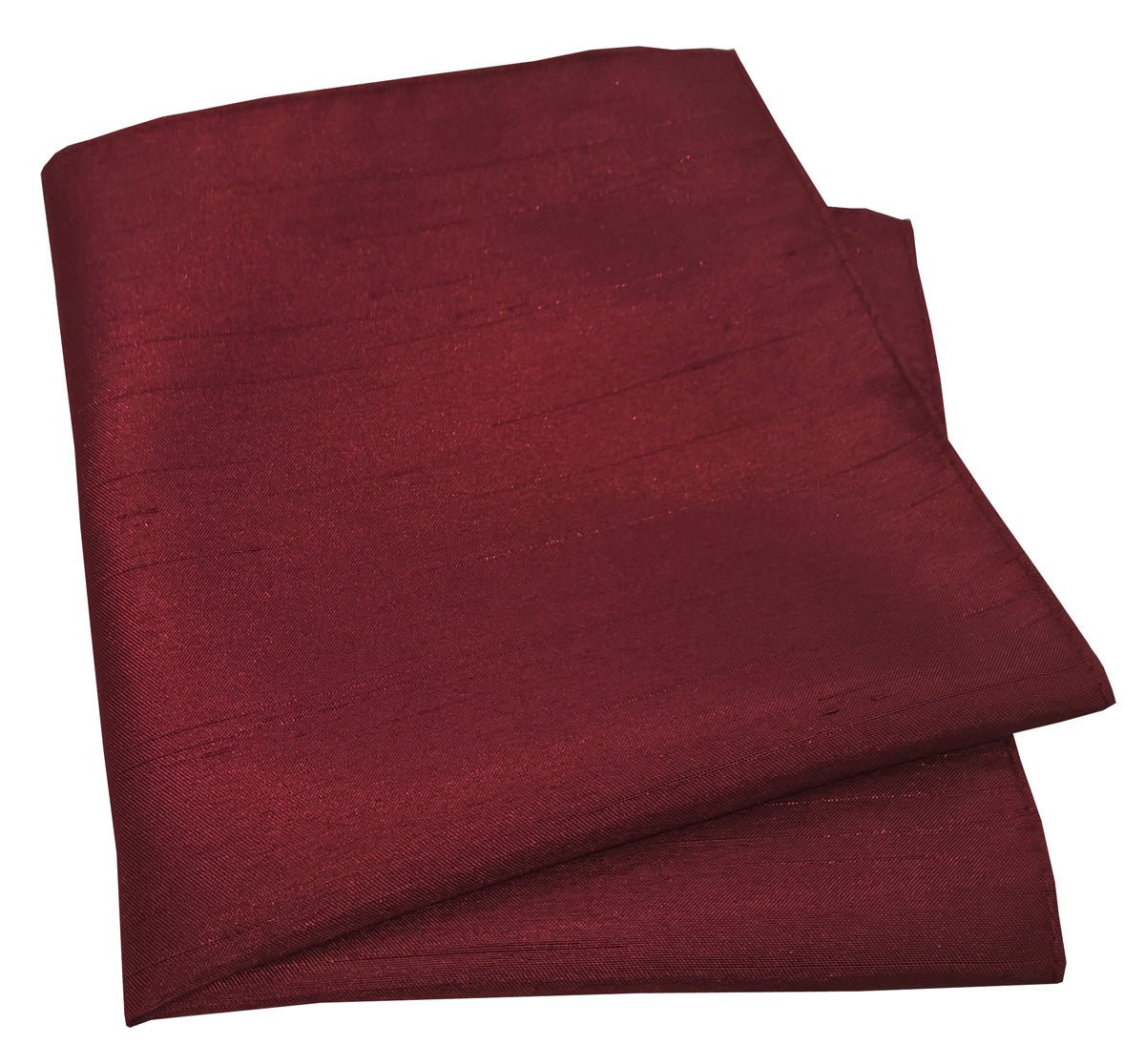 Maroon Shantung Pocket Square - Wedding Pocket Square - Swagger & Swoon