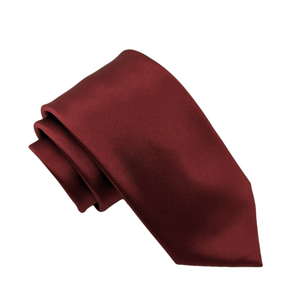 Maroon Wedding Tie - Wedding Tie - Regular - Tie Only - Swagger & Swoon