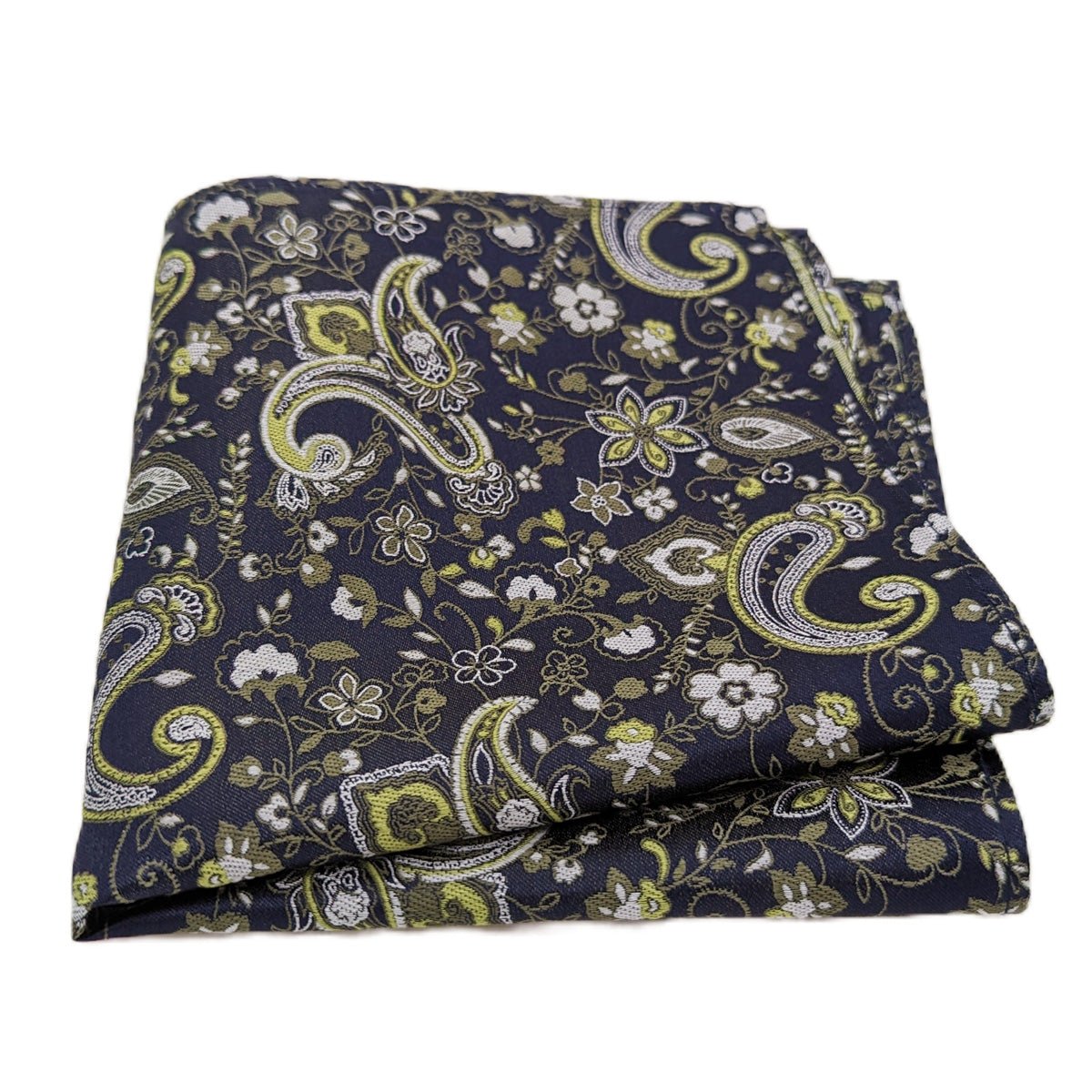 Meadow Floral Paisley Silk Pocket Square - Wedding Pocket Square - Swagger & Swoon