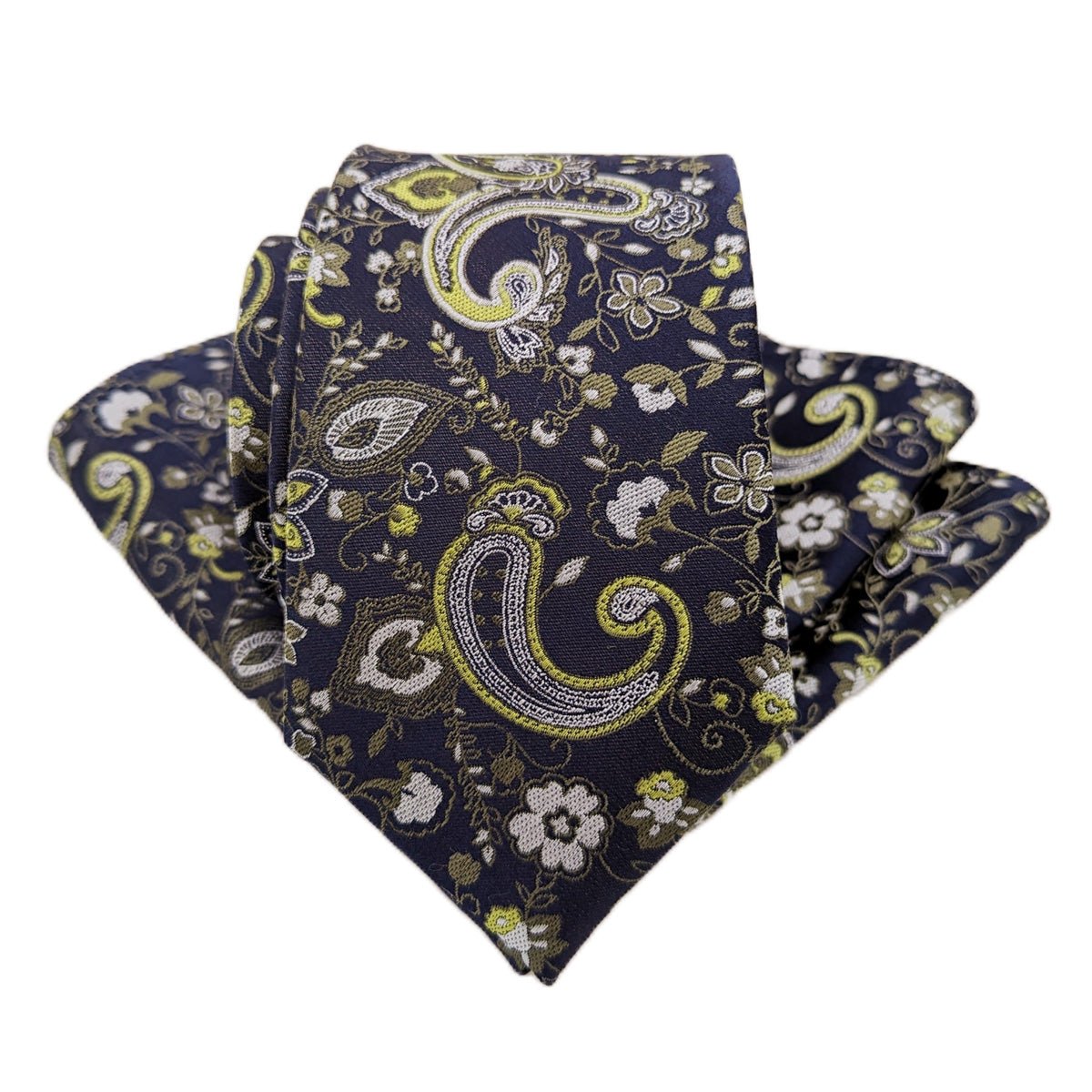 Meadow Floral Paisley Silk Pocket Square - Wedding Pocket Square - Swagger & Swoon