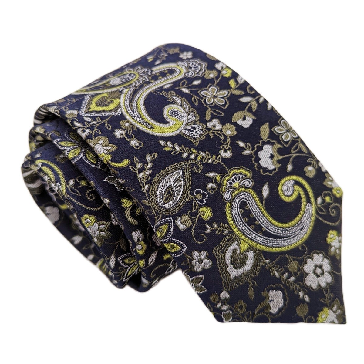 Meadow Floral Paisley Silk Wedding Tie - Wedding Tie - Regular - Tie Only - Swagger & Swoon