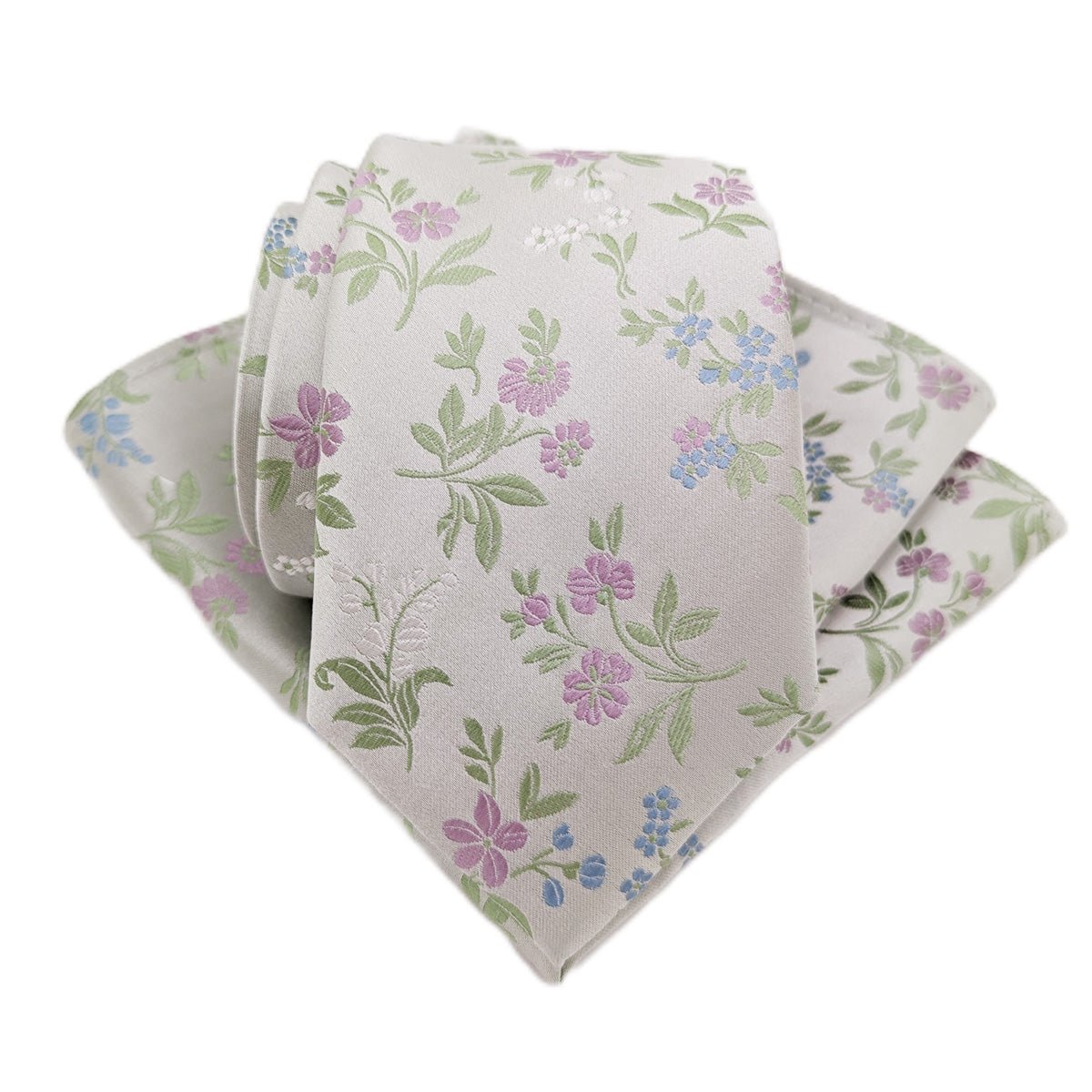 Meadow Floral Silk Pocket Square - Wedding Pocket Square - Swagger & Swoon