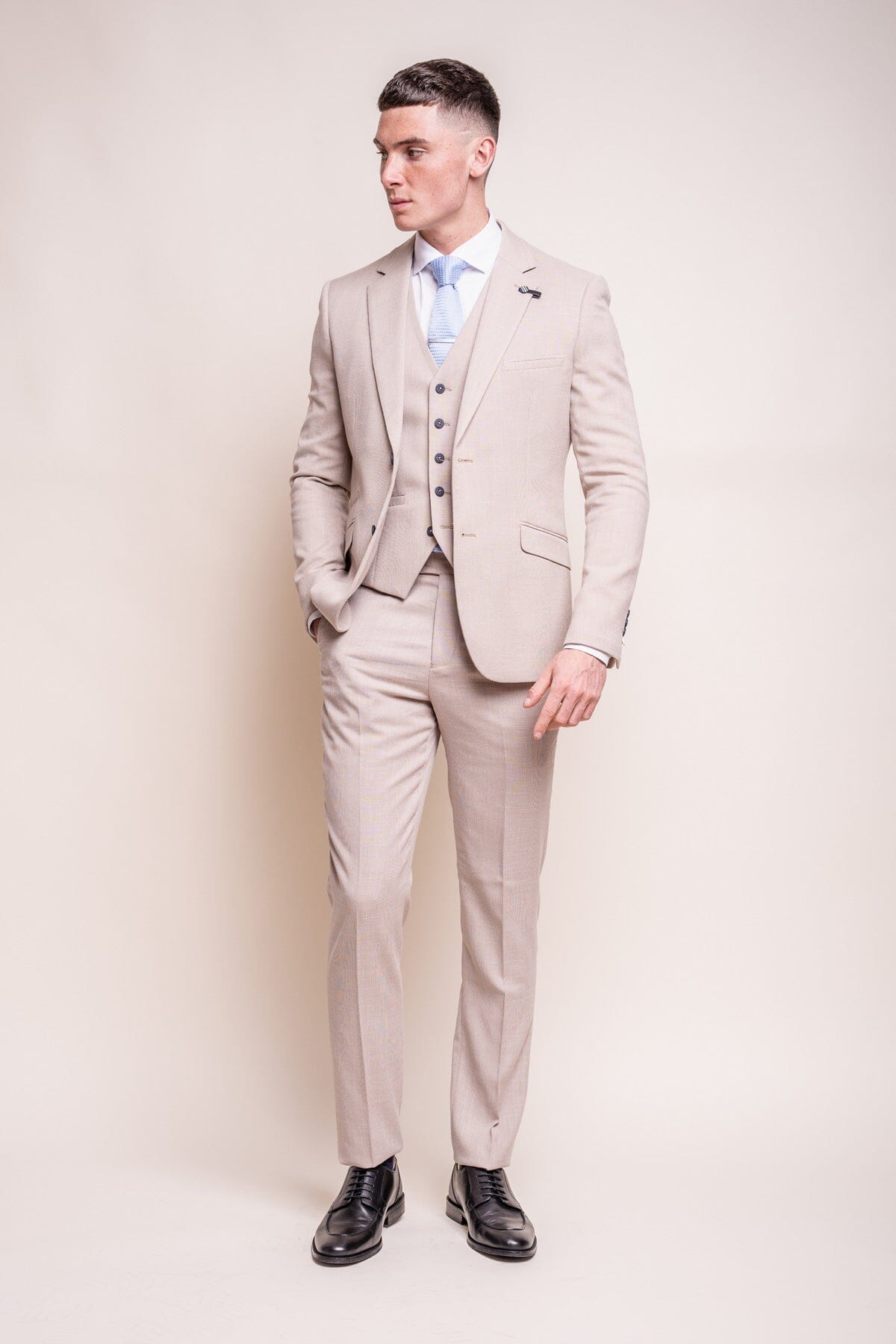 Miami Beige Blazer - Blazers & Jackets - 