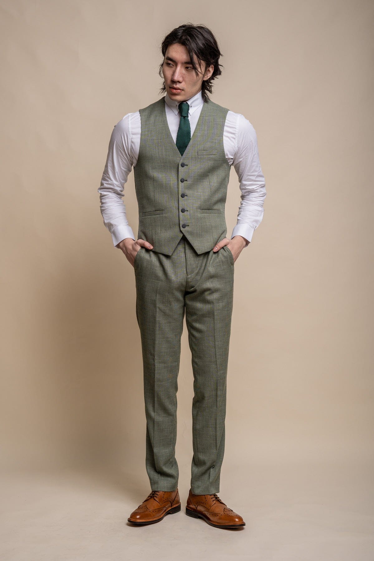 Miami Sage 3 Piece Suit - Blazers & Jackets - 