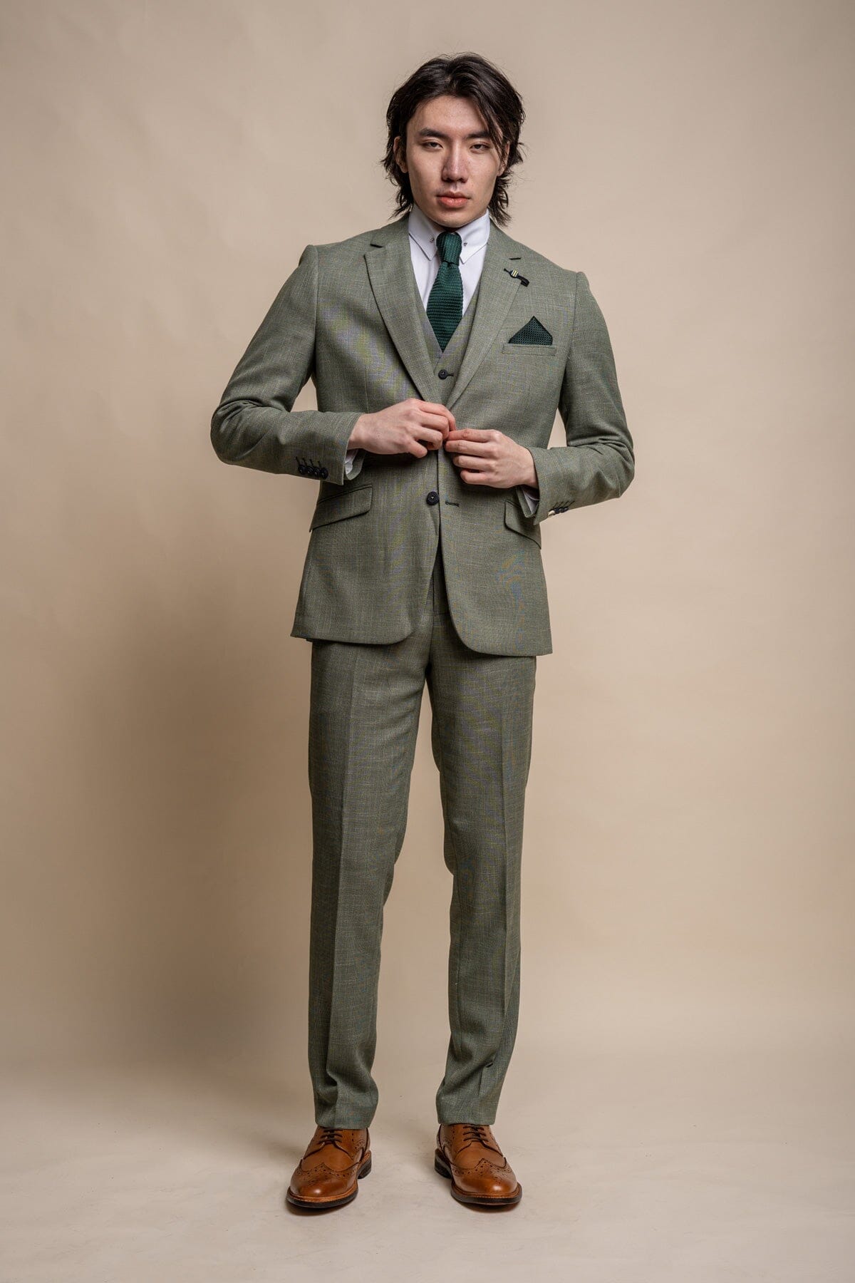 Miami Sage 3 Piece Suit - Blazers & Jackets - 