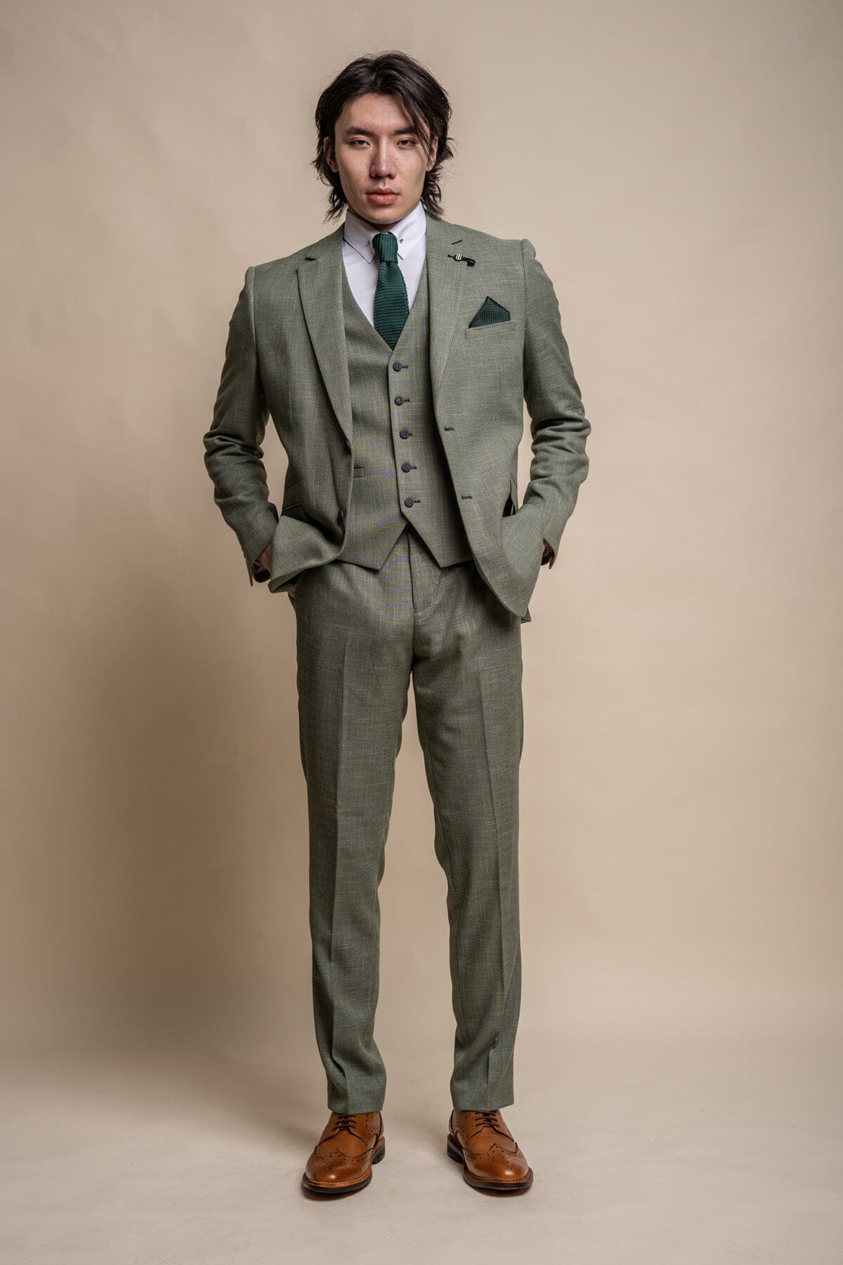 Miami Sage 3 Piece Suit - Blazers & Jackets - 