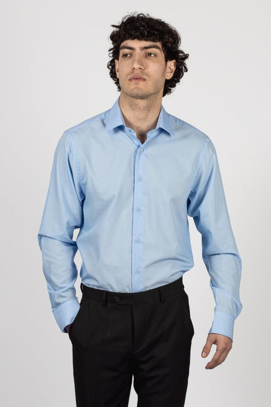 Miatti Blue Long Sleeve Shirt - OOS 31/7/23 - Shirts - - THREADPEPPER