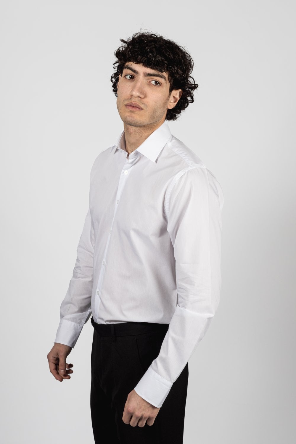 Miatti White Long Sleeve Shirt - OOS 28/7/23 - Shirts - - THREADPEPPER