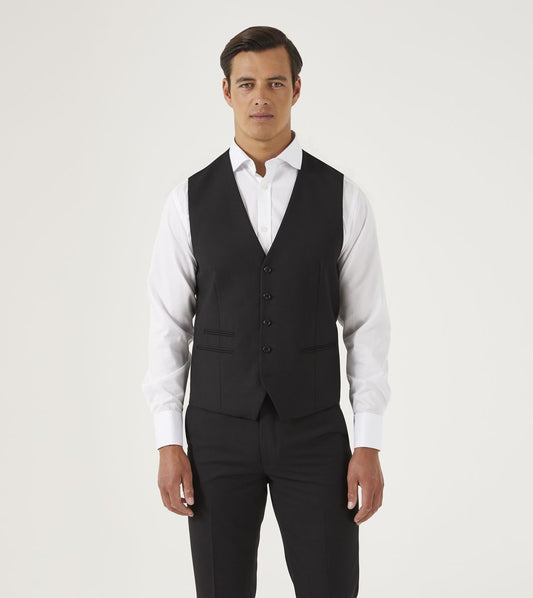 Madrid Black Waistcoat