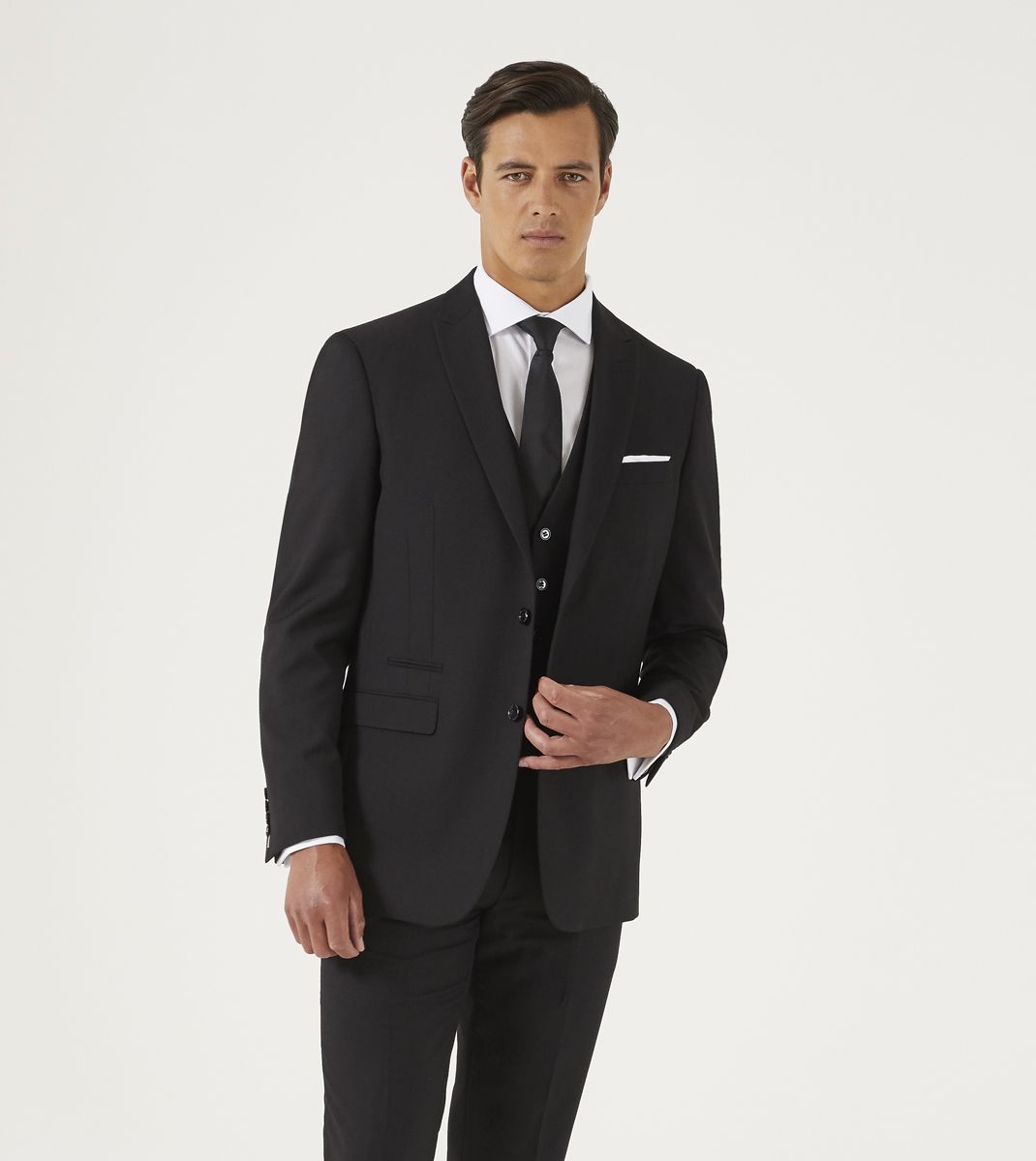 Madrid Black 2 Piece Suit