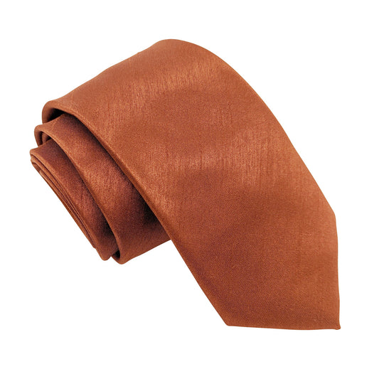 Russet Shantung Wedding Tie