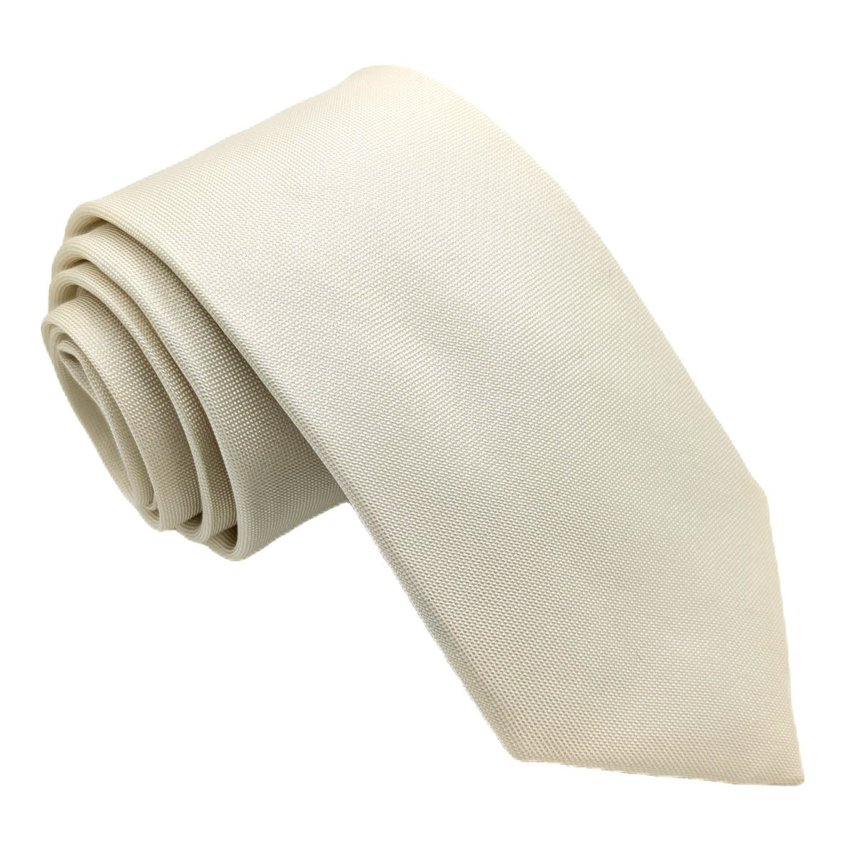 Cream Silk Wedding Tie