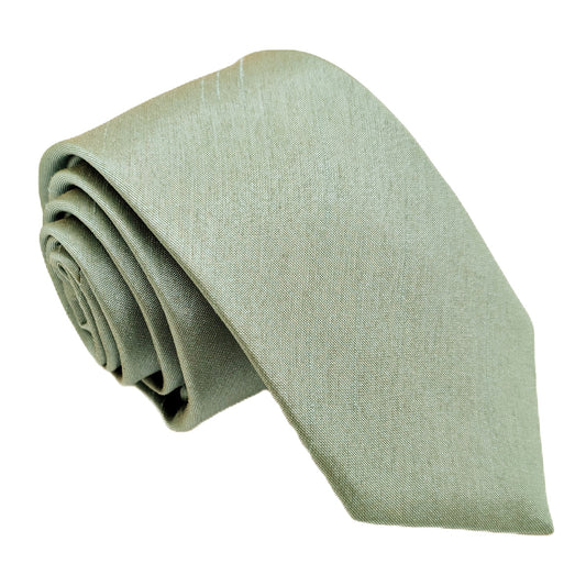 Pale Green Shantung Wedding Tie