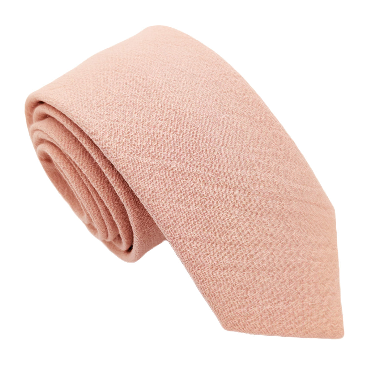 Peach Cotton Wedding Tie